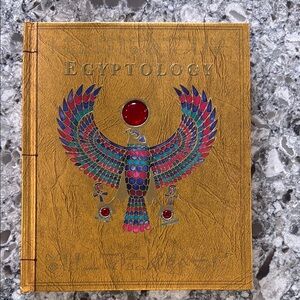 Egyptology Hardcover Book with Colorful Falcon Design